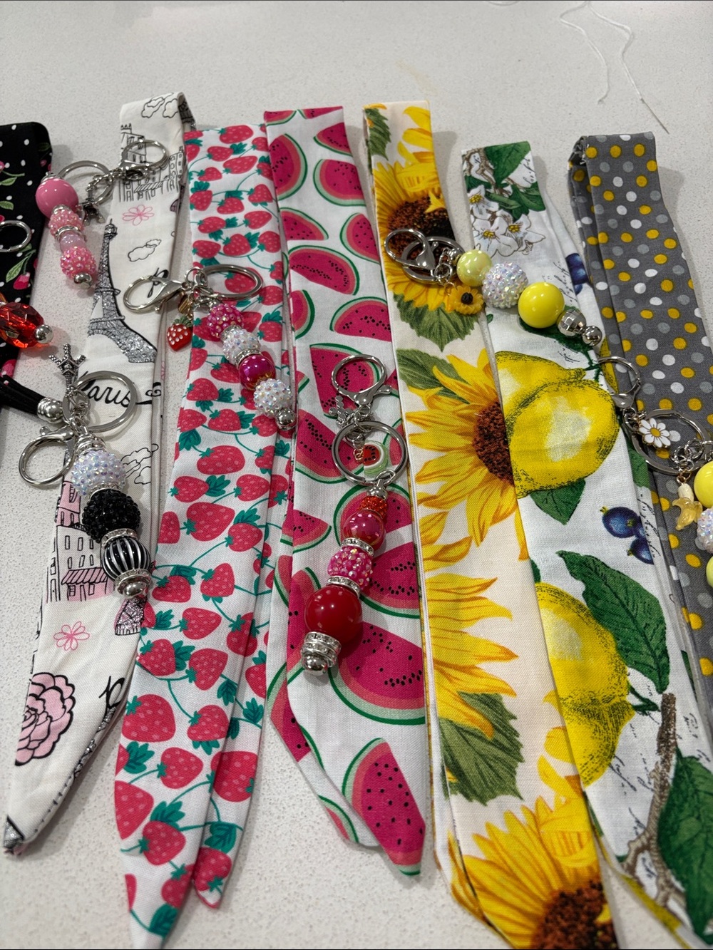 BUY 2 MIX & MATCH SPARKLY CHARMS & HOME SEWN SCARFS 2 for $32 SOME MATCH SCARF/C - Picture 3 of 9